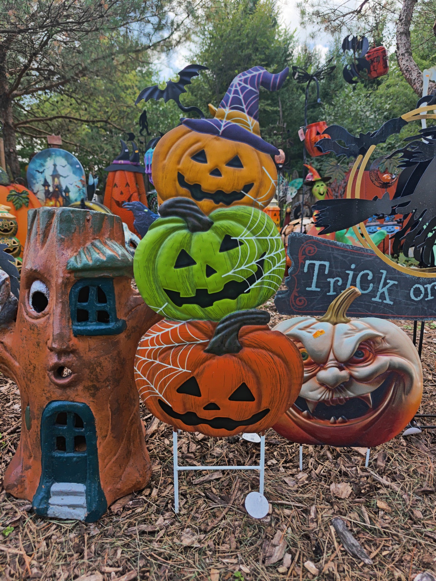 3 Stack Witch Hat Pumpkins