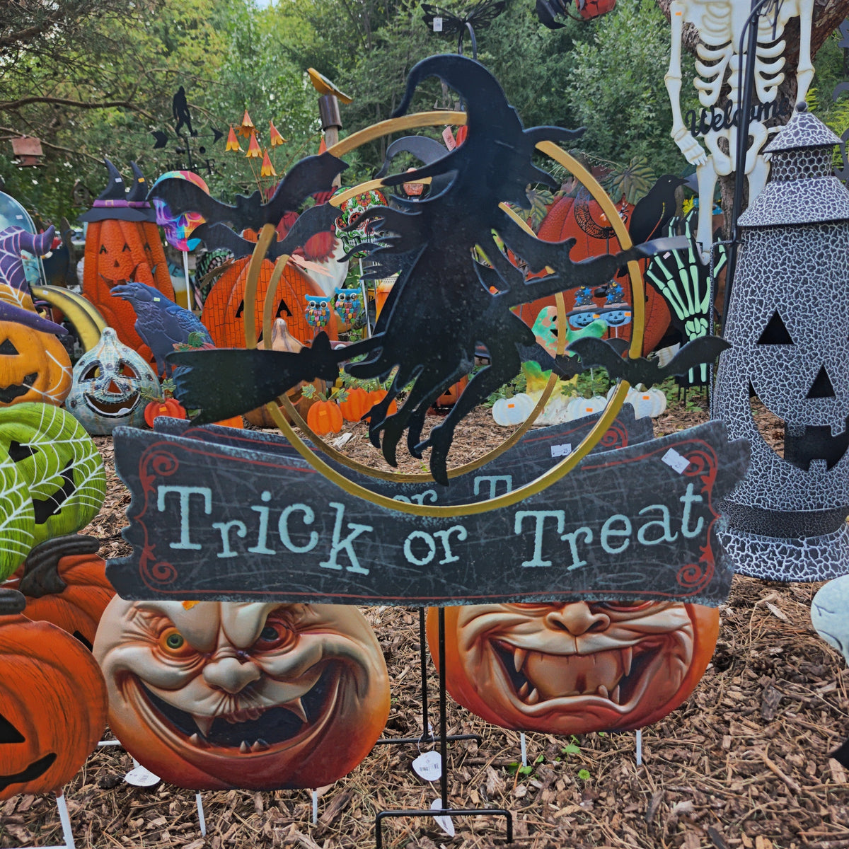 Trick Or Treat Witch Sign