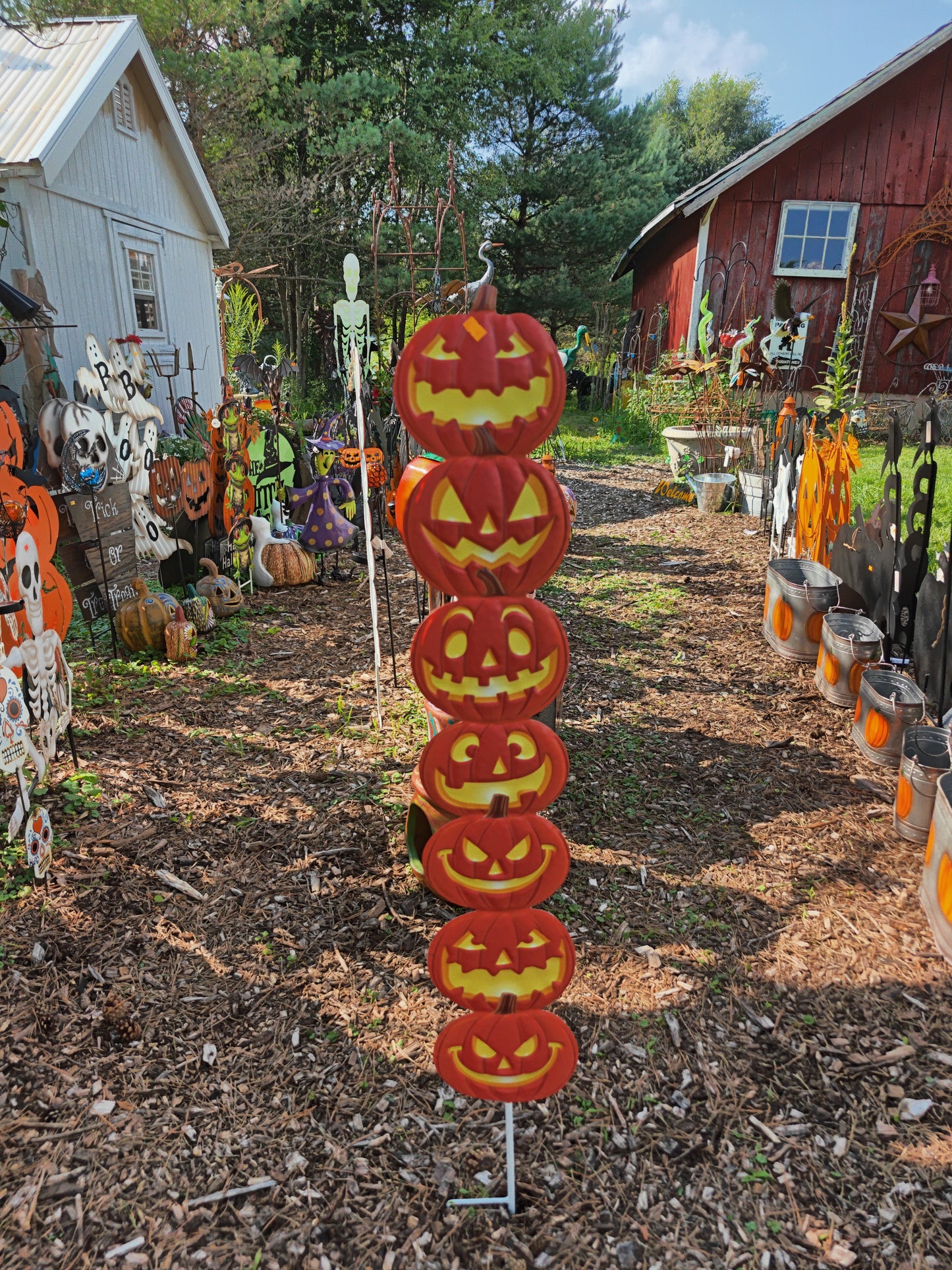 7 Stack Pumpkin Stake