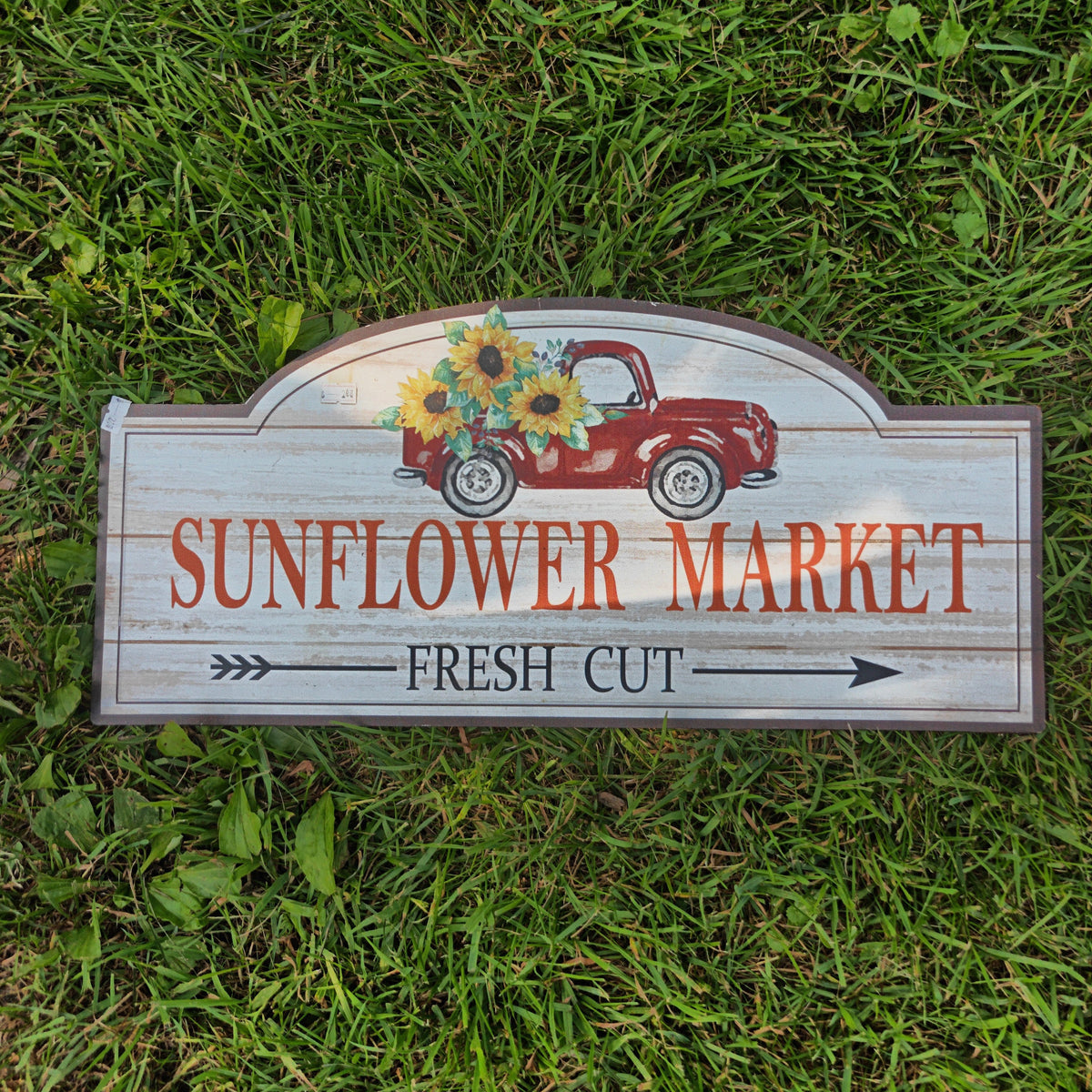 Sunflower Market Fresh Cut Wall Sign