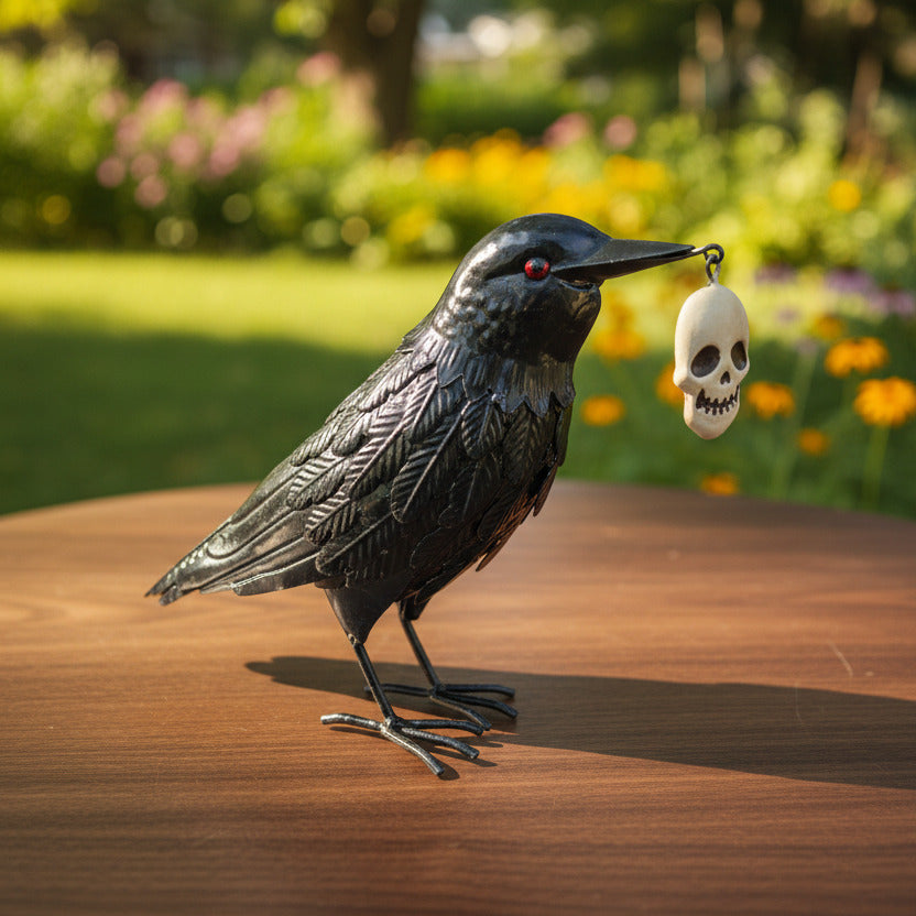 Crow With Skull