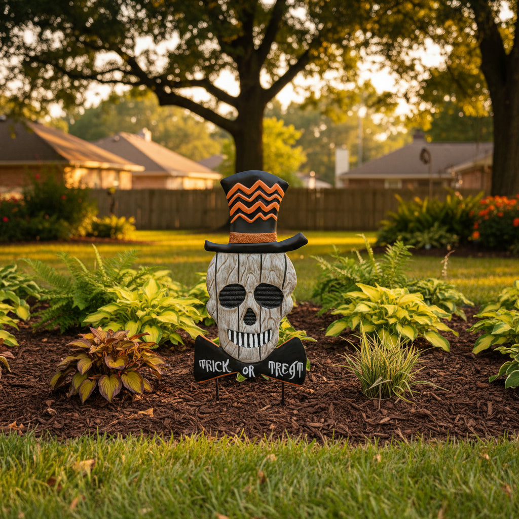 Trick Or Treat Tophat Skull