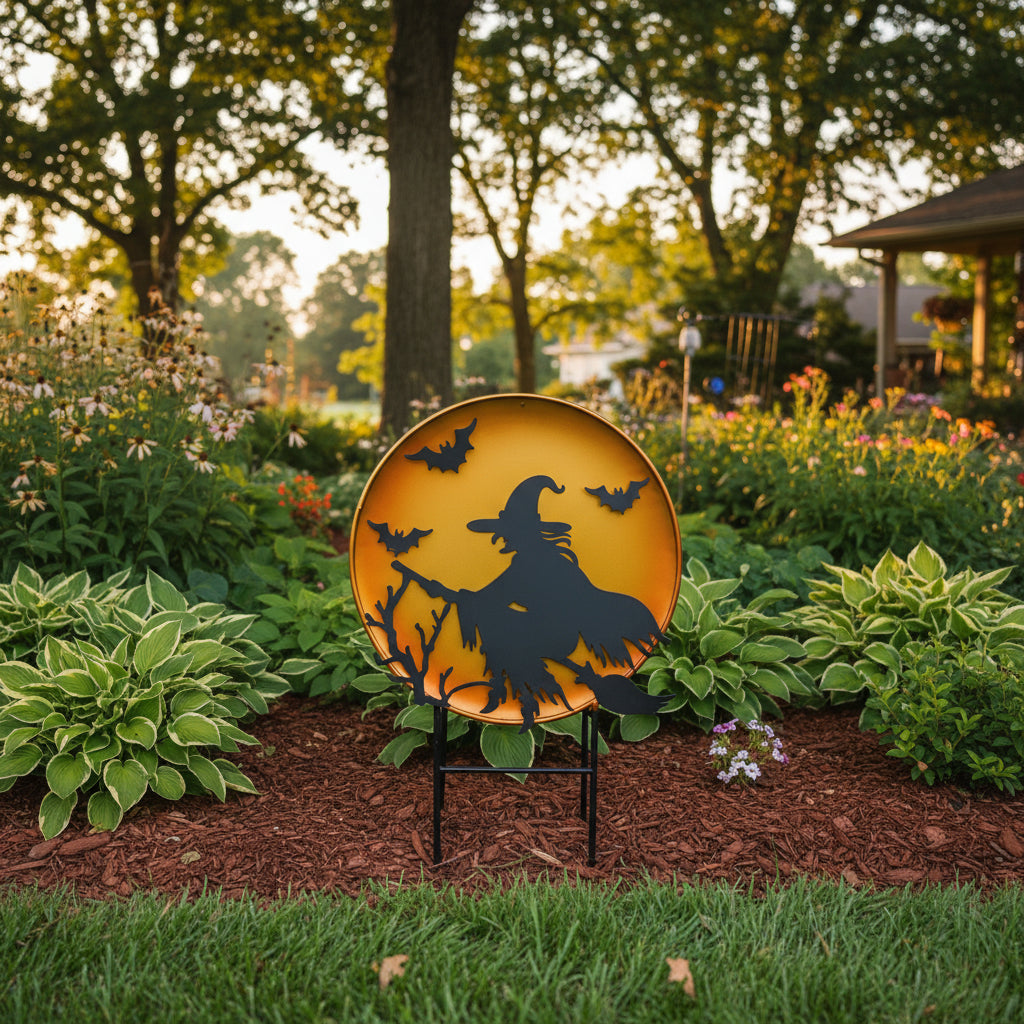 Full Moon Witch Silhouette