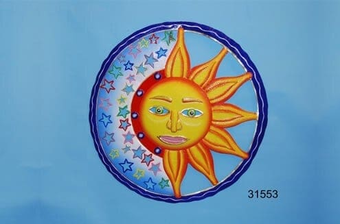 Metal Sun/Star Plaque 36in