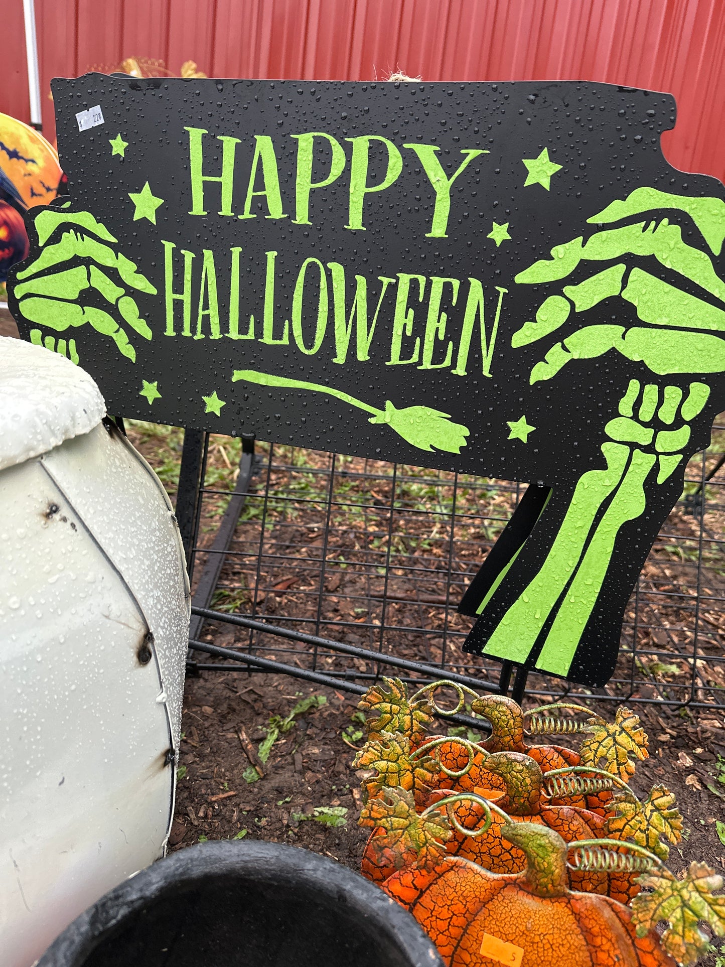 Glow Metal Happy Halloween