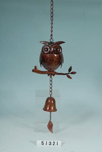 Owl Windchime 7X4X26