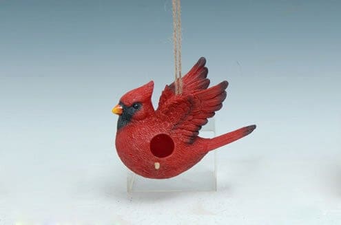 Resin Cardinal Bird House 8L