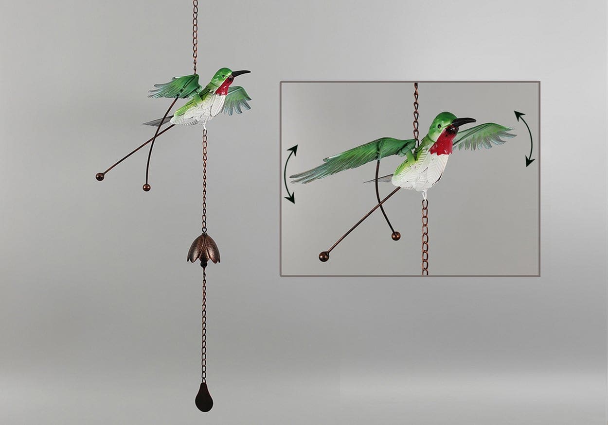 Metal Hummingbird Wind Chime 37