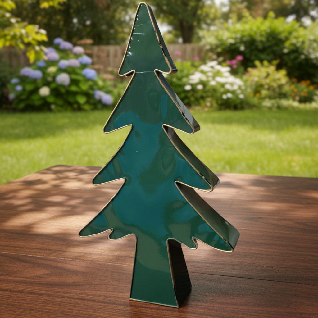 Metal Green Christmas Tree