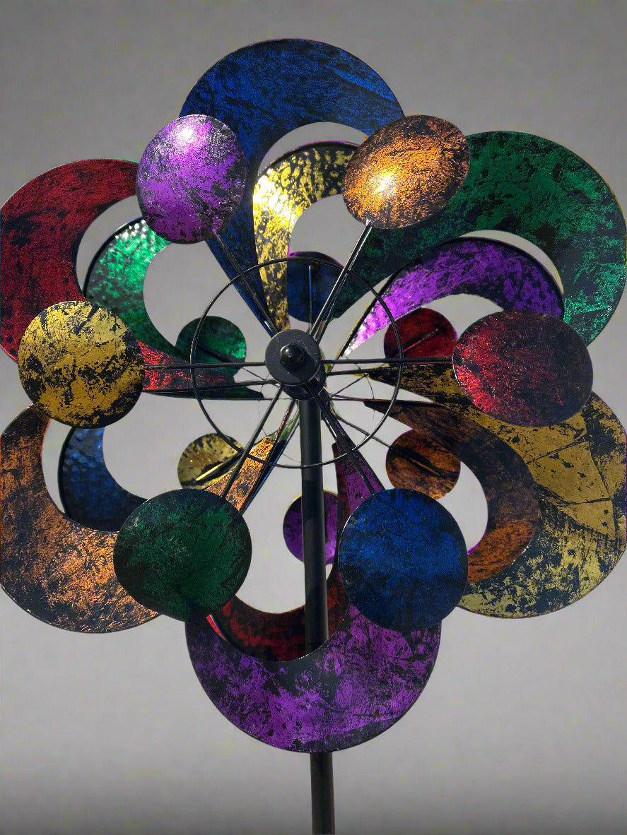 Spinner Stake Multi Color Swirl