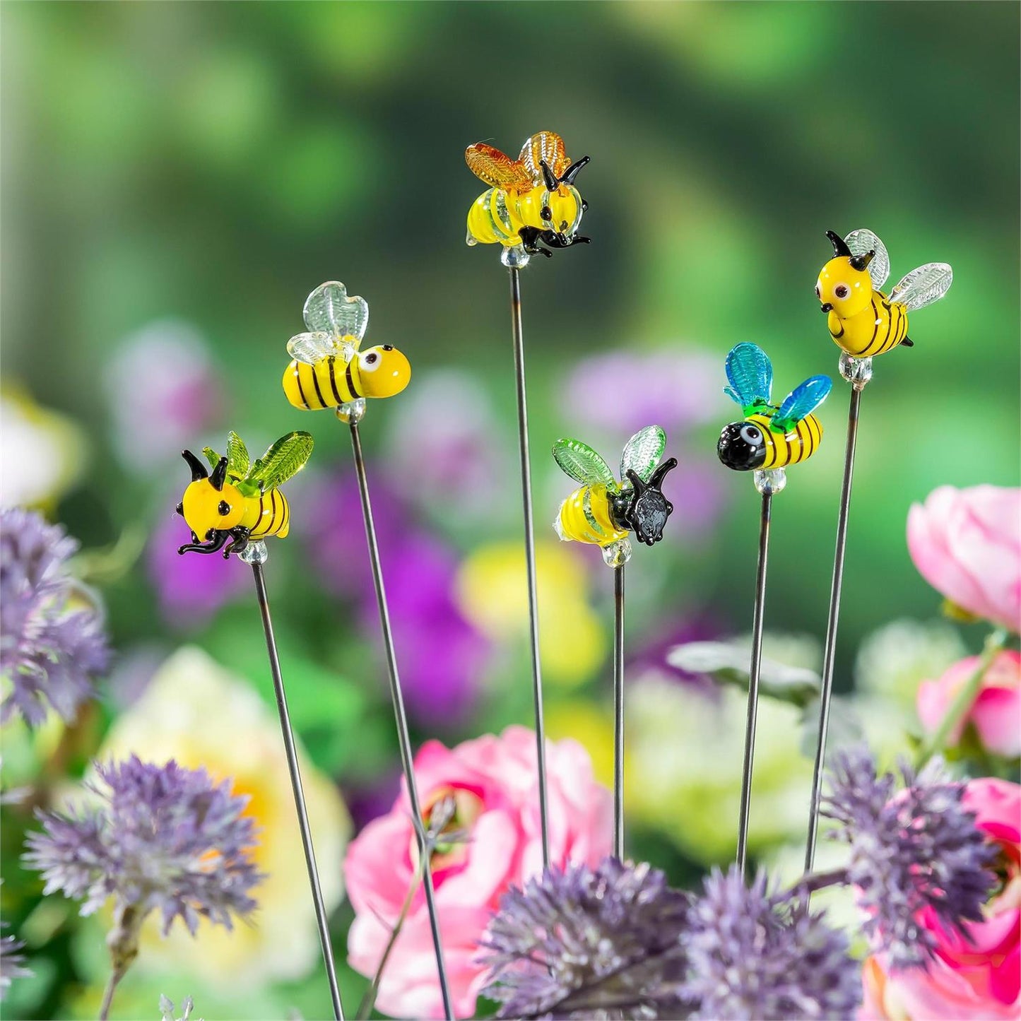 Assorted Glass Bee Plant Pick product image