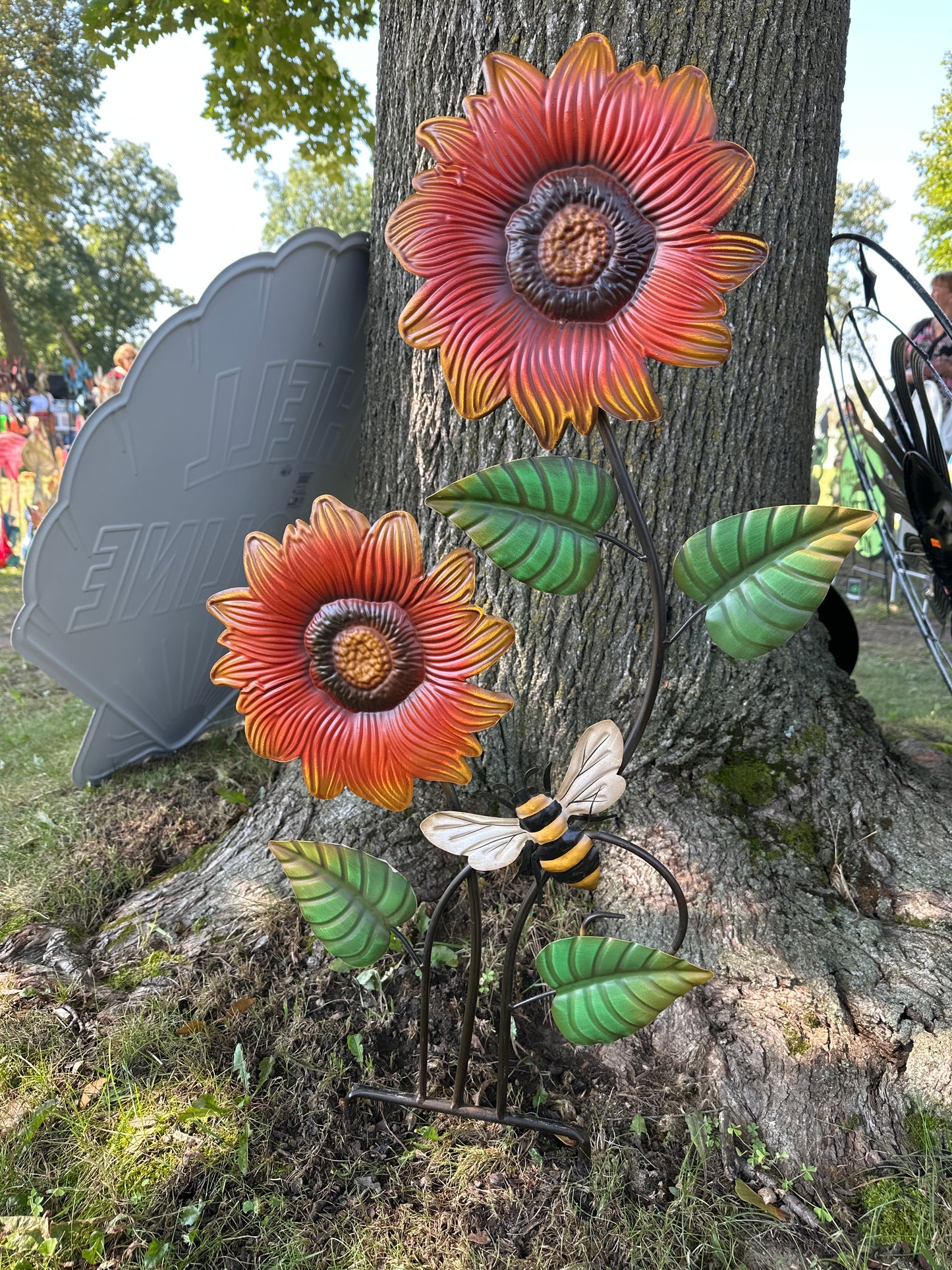 Assorted Sunflower Stake 34H