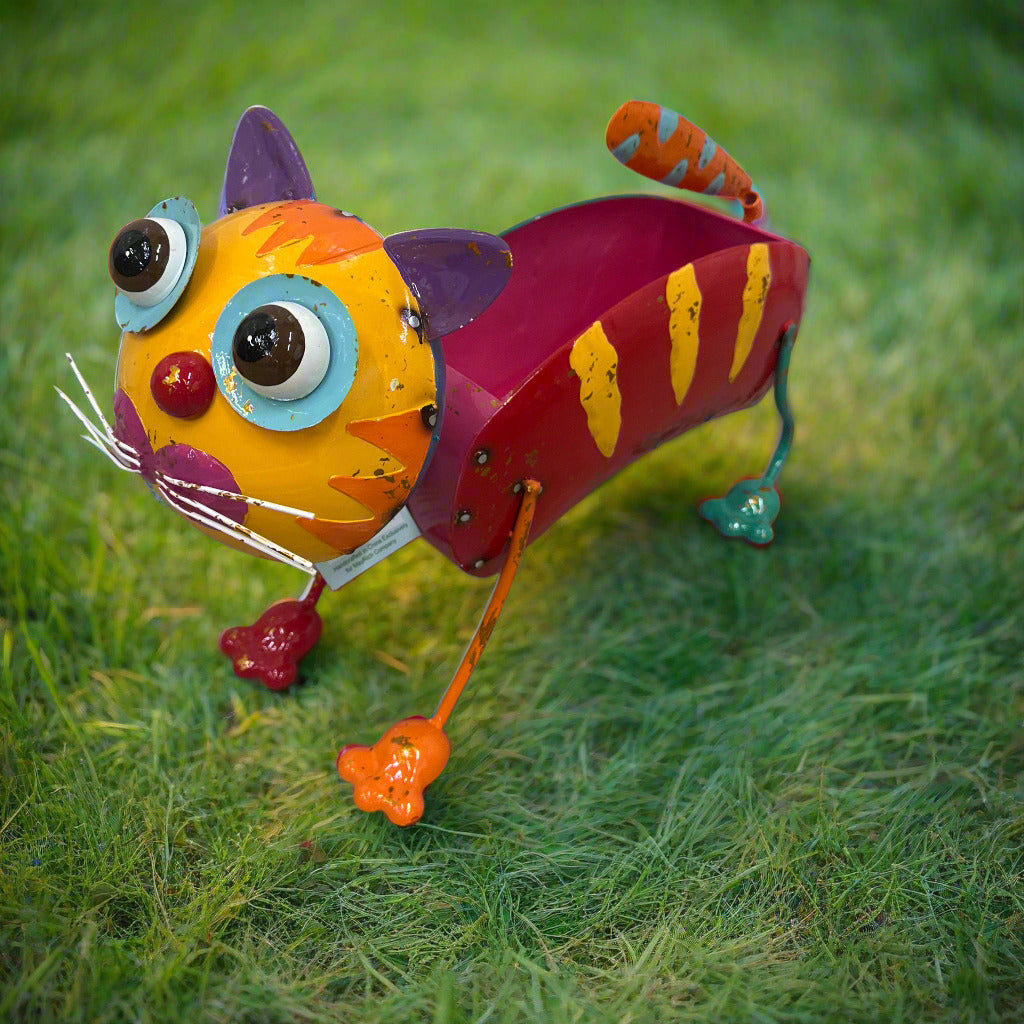 Colorful Cat Planter