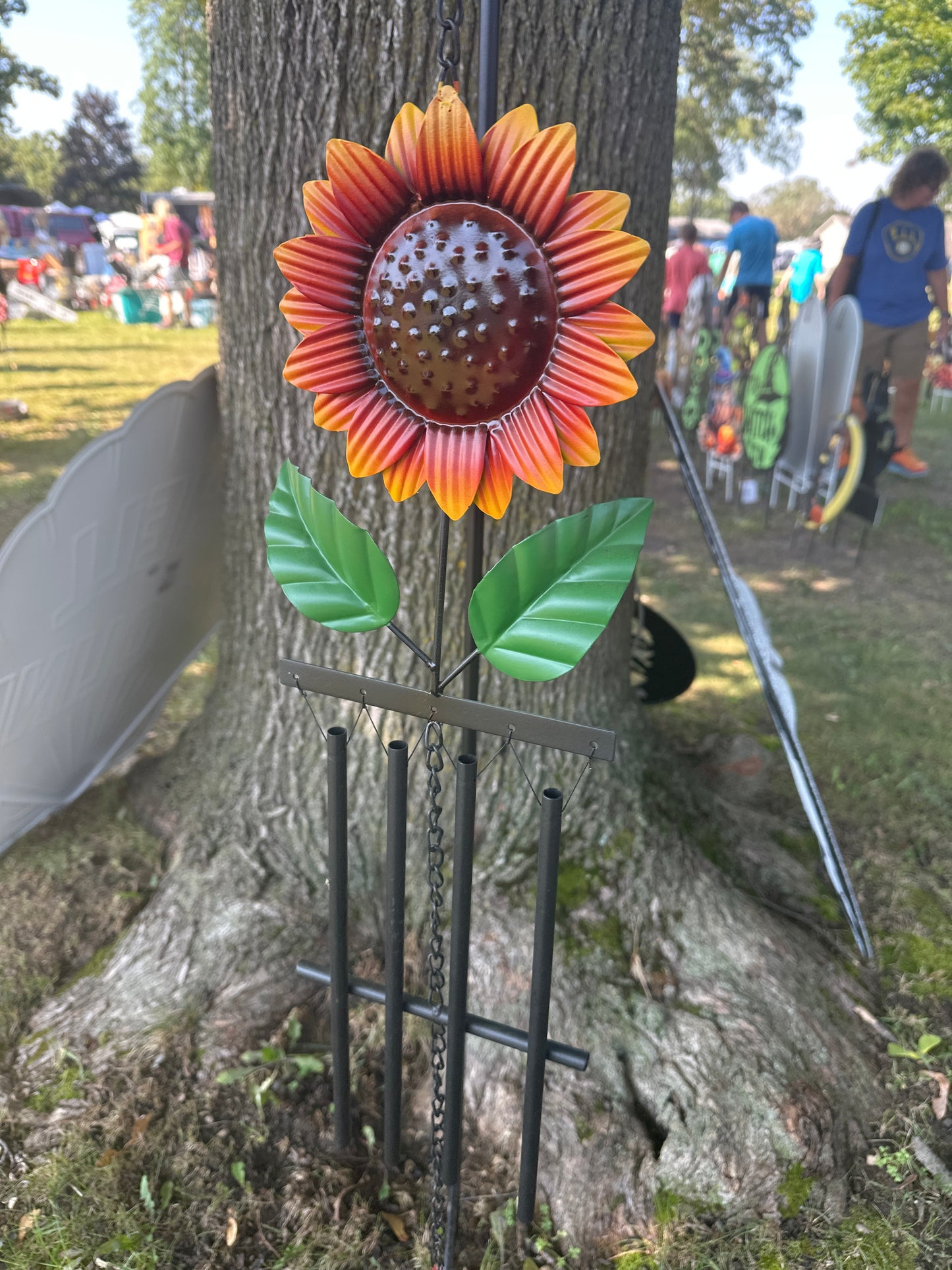Assorted Sunflower Windchime 38H