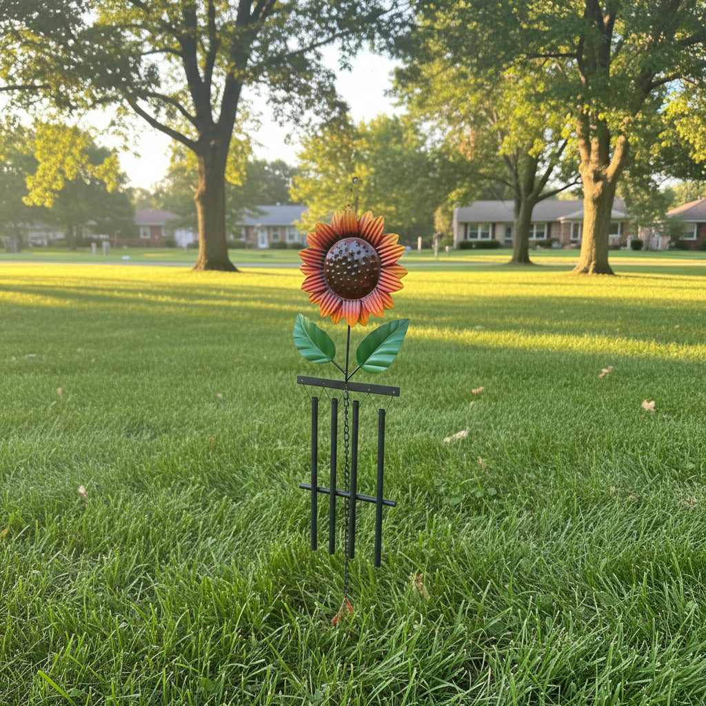 Assorted Sunflower Windchime 38H