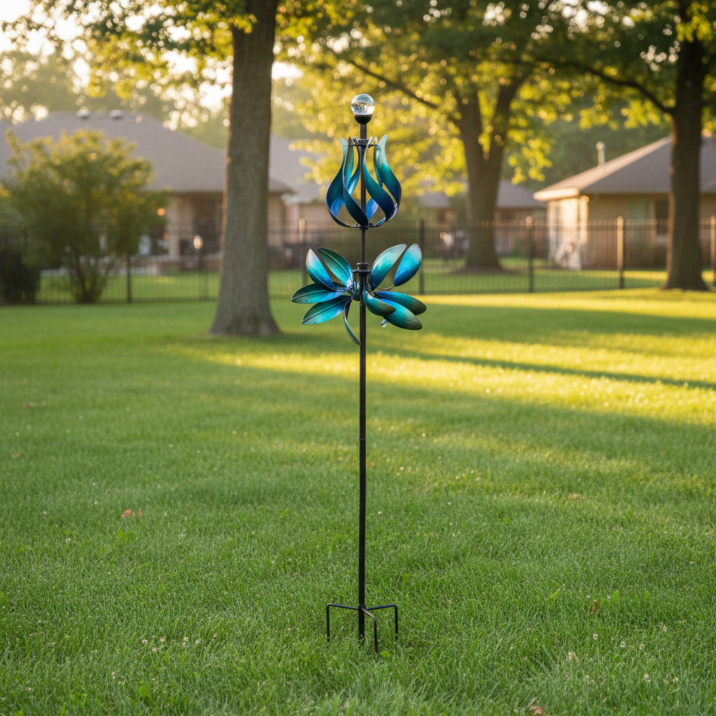 Blue Gradiant Solar Spinner