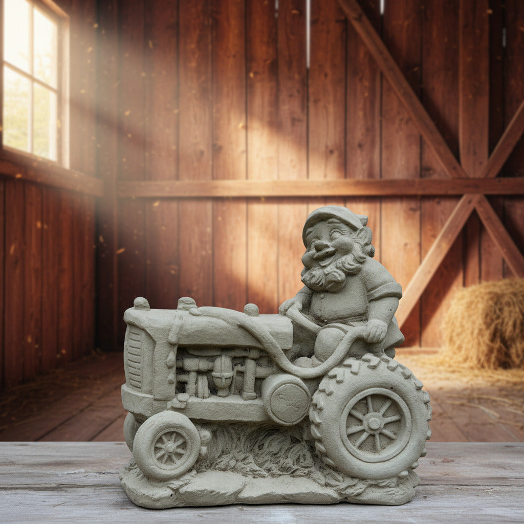 Gnome on Tractor