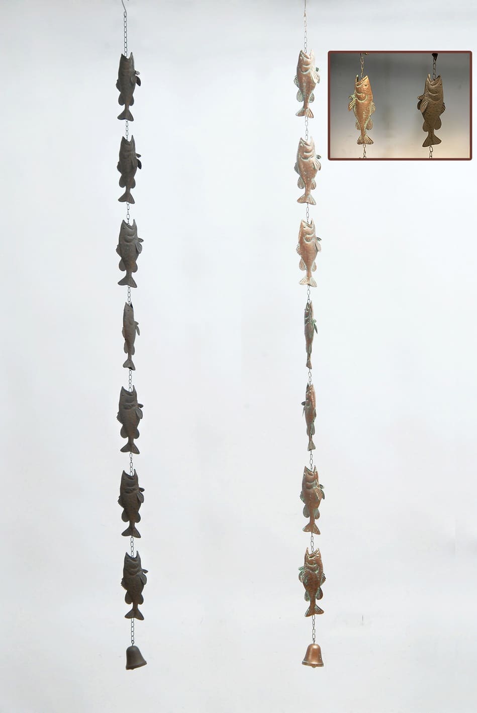 Assorted Metal Fish Rain Chain