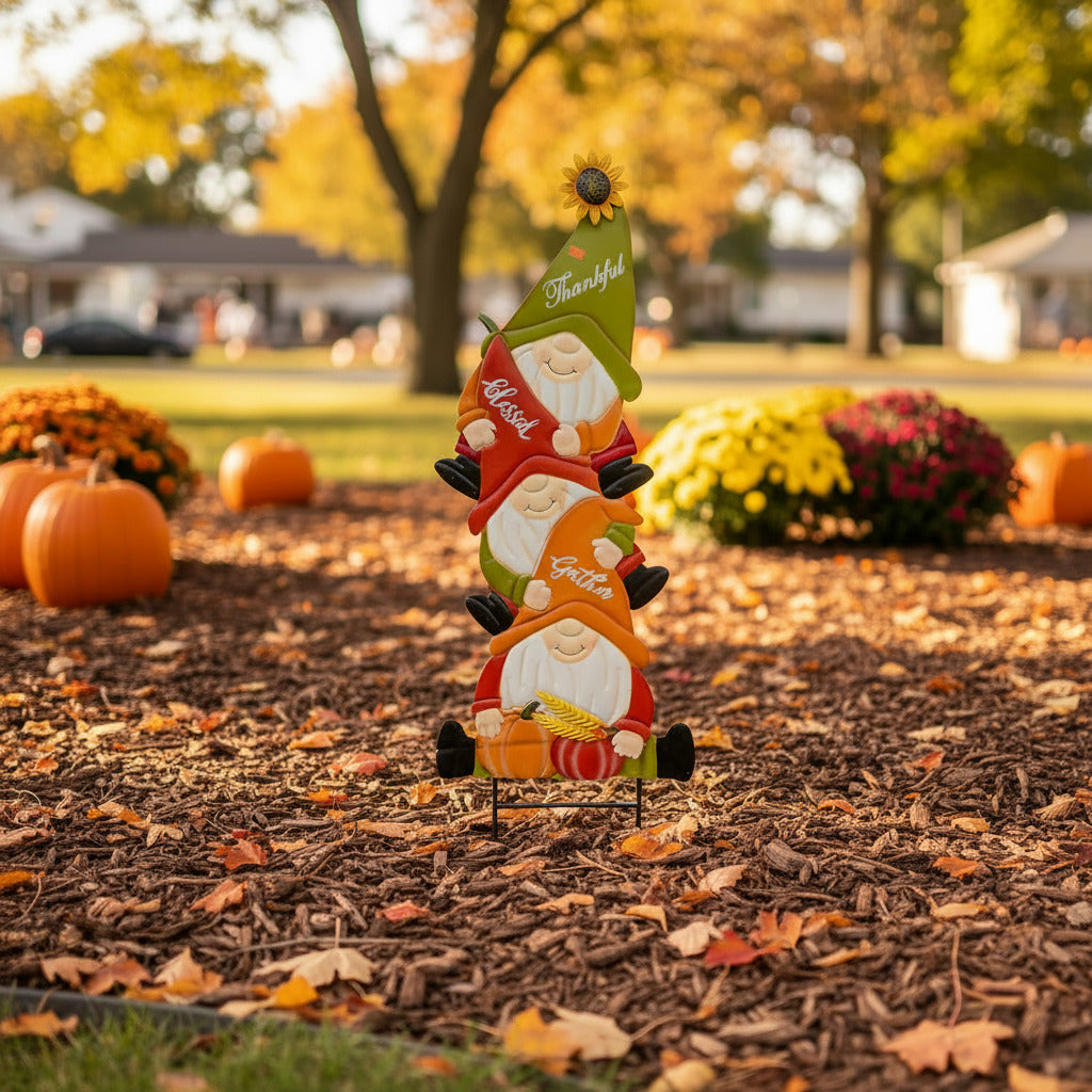 3 Stack Fall Gnomes