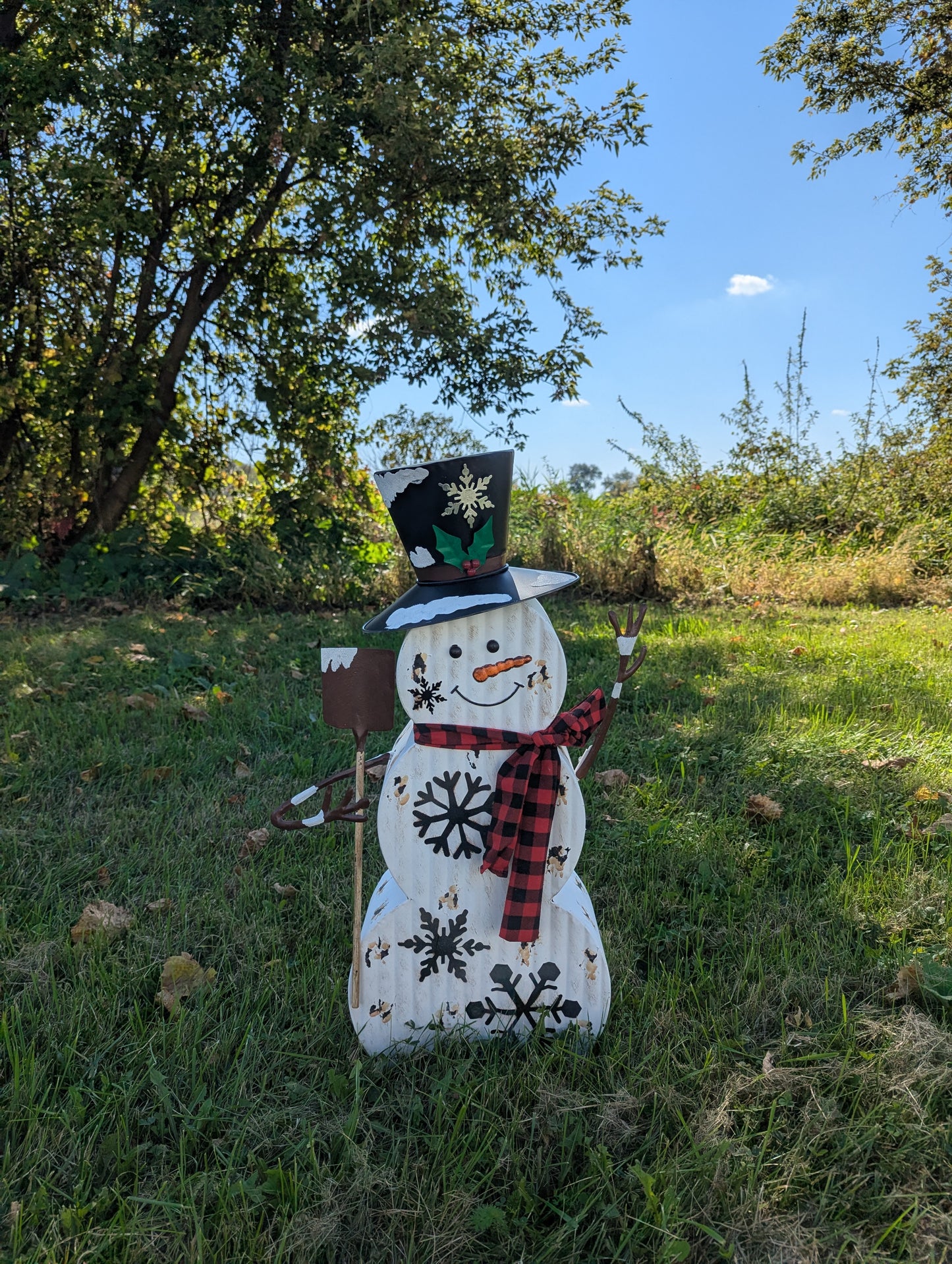 Metal Antique Christmas Snowman