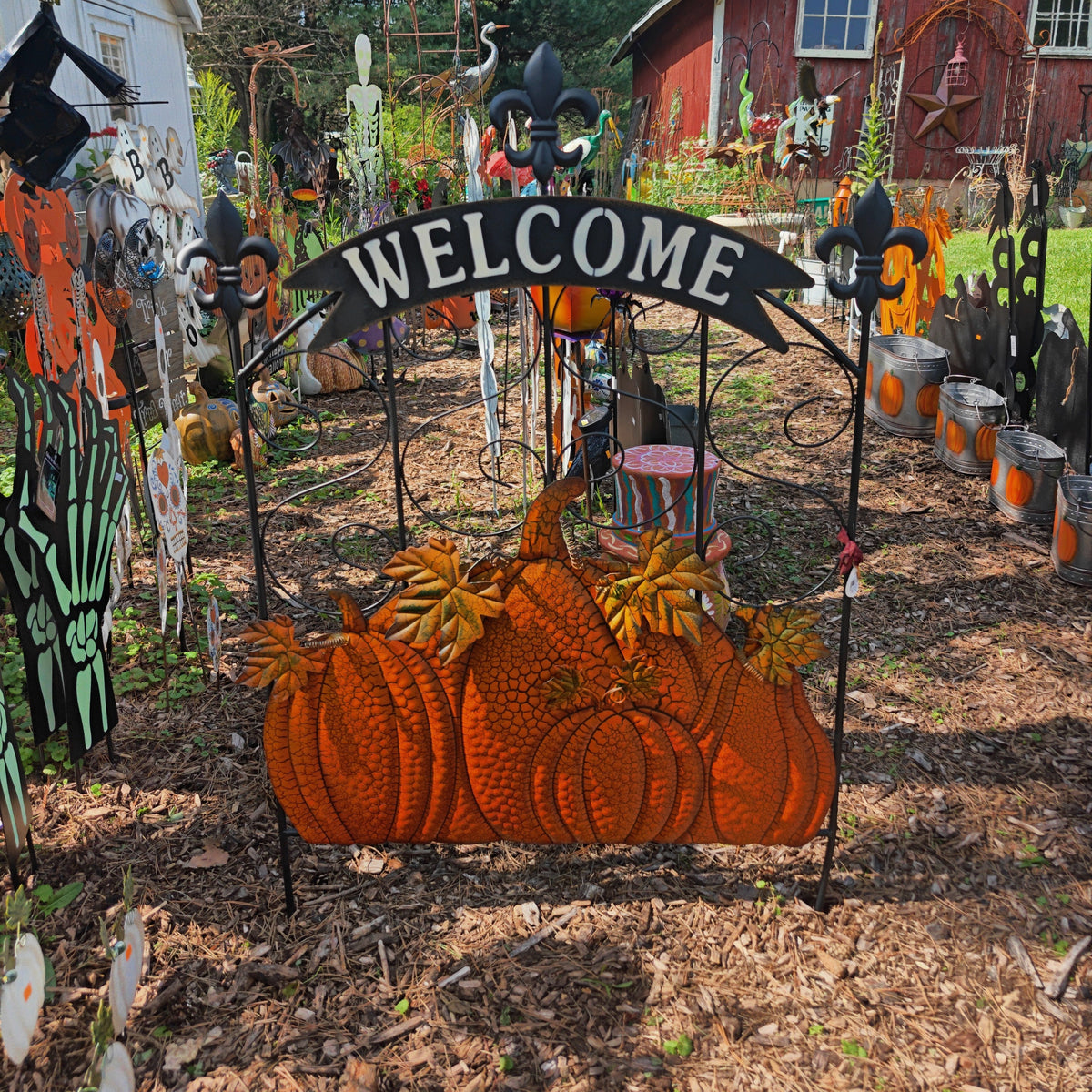 Pumpkin Welcome Fence