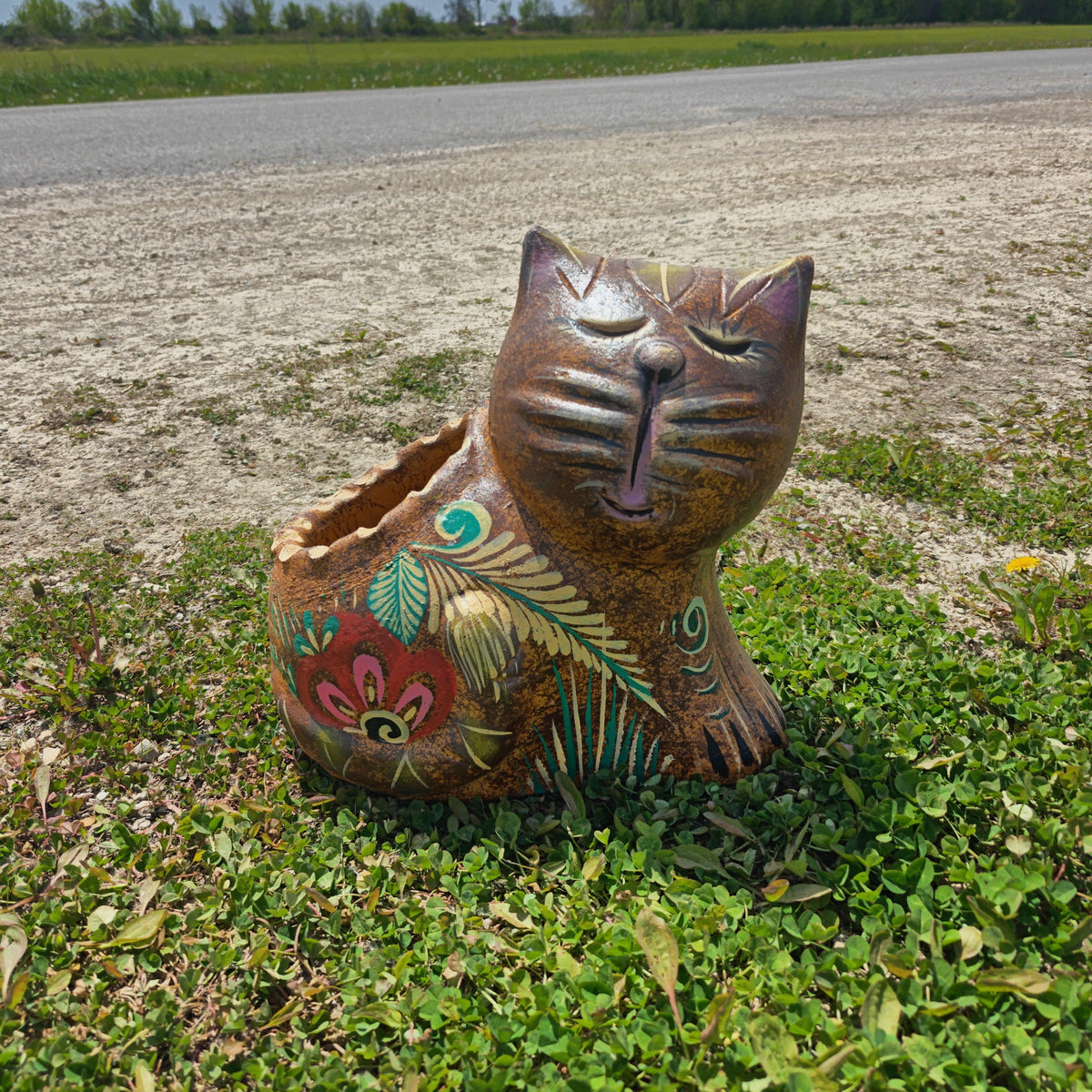 Sitting Cat Planter