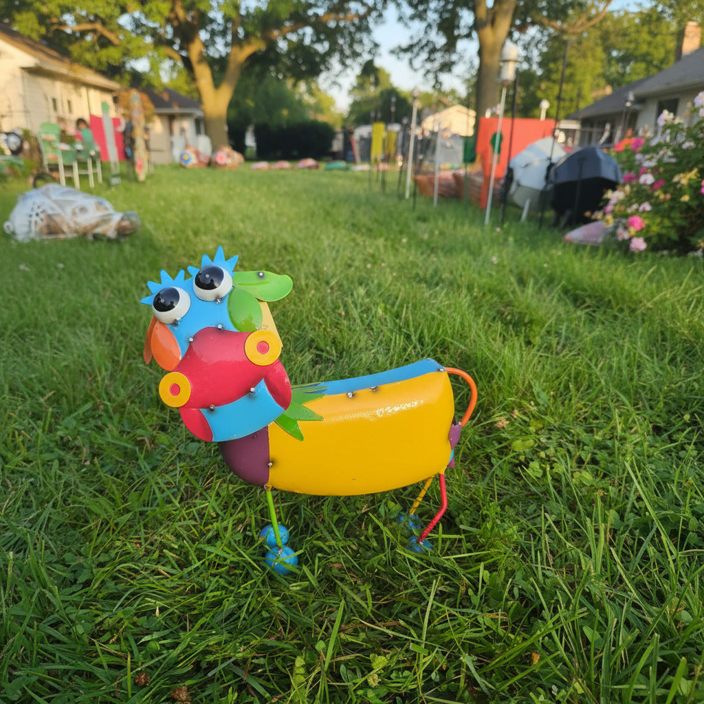 Colorful Metal Cow