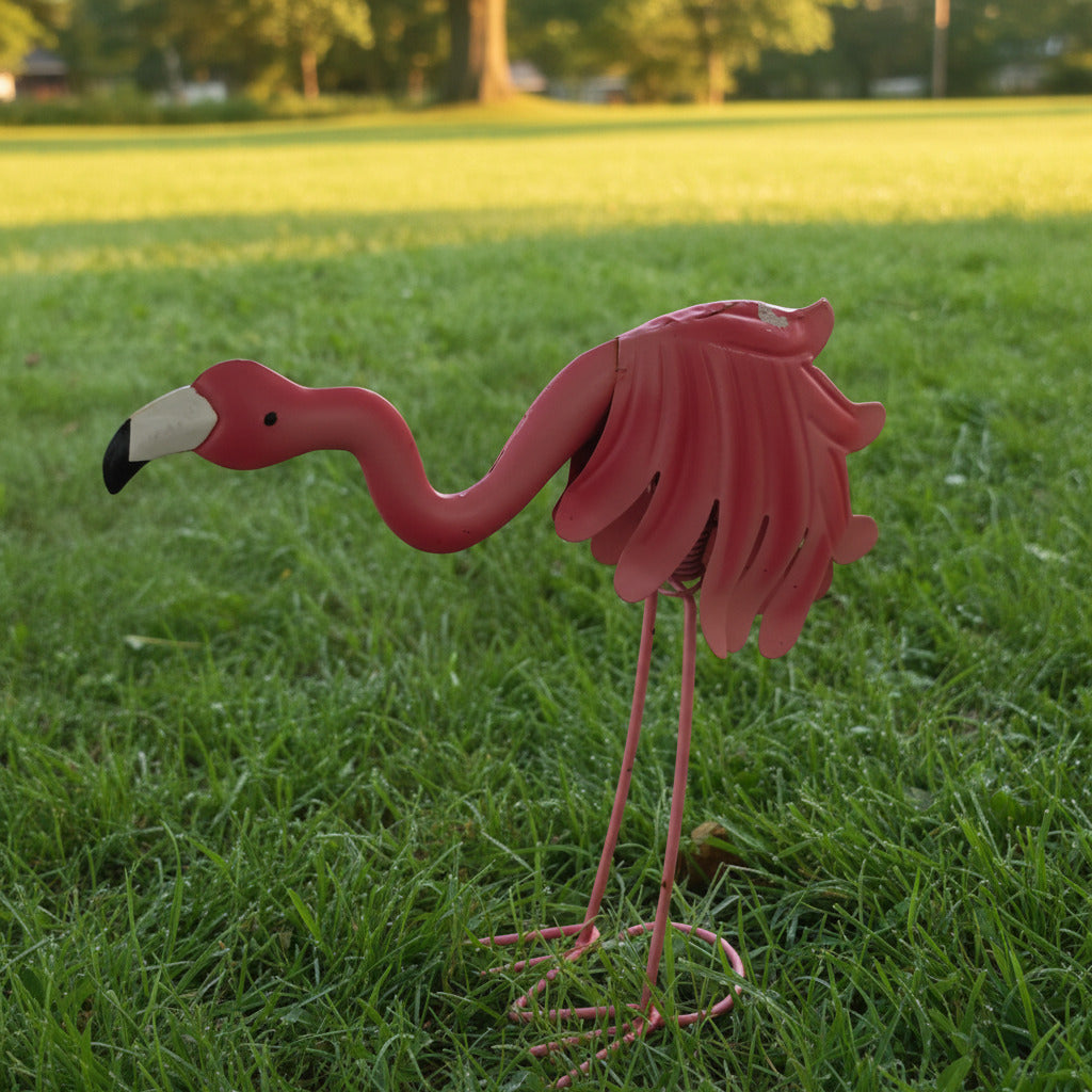 Metal Flamingo