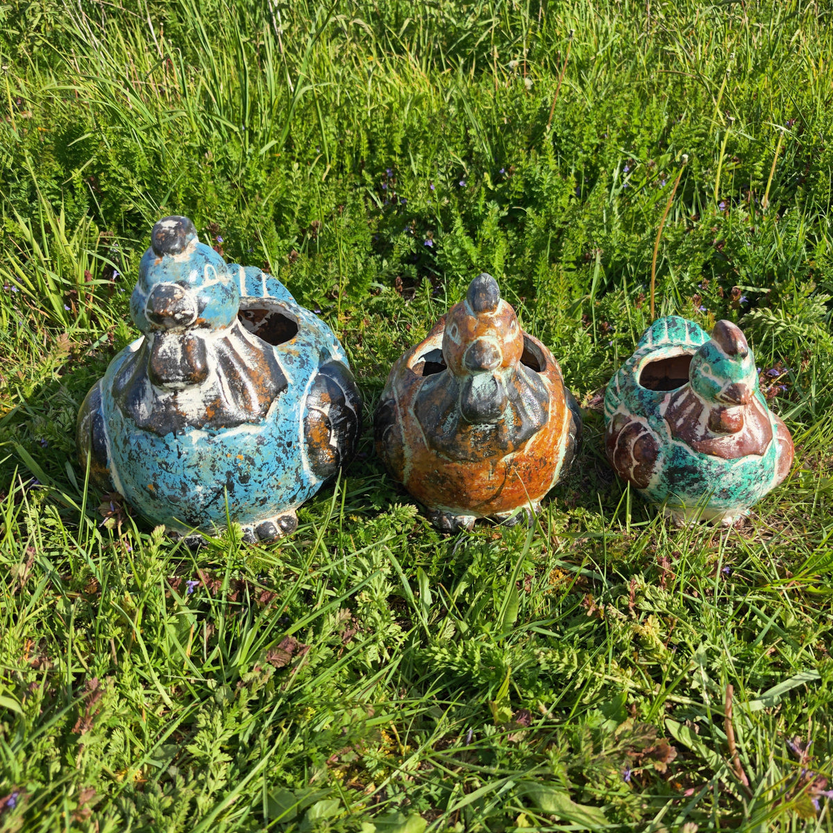 Terracotta Hen Planter