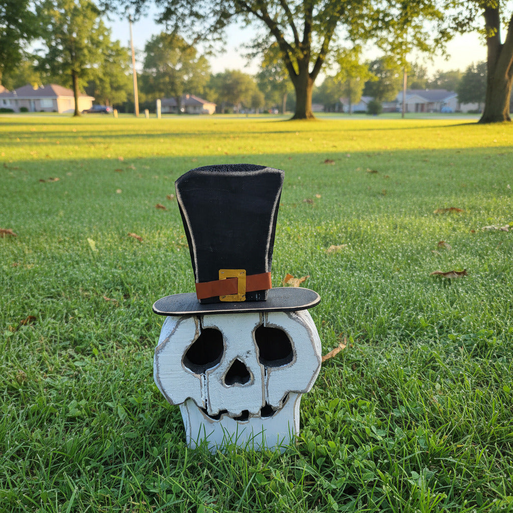 Halloween Wood Skull