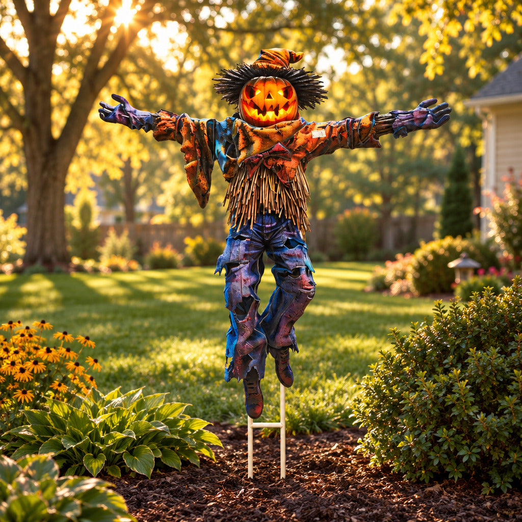 Metal Scary Scarecrow