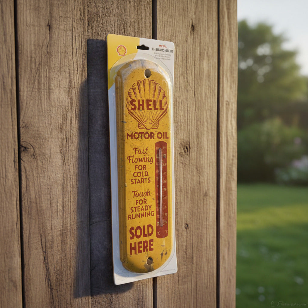 Shell Motor Oil Thermometer