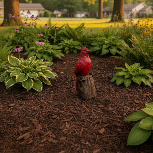 Cardinal on Stump