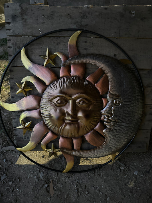 Sun and Moon with Stars