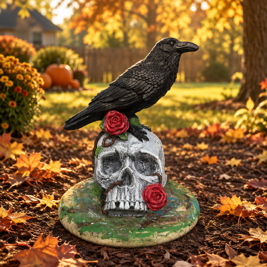 Crow on Skull