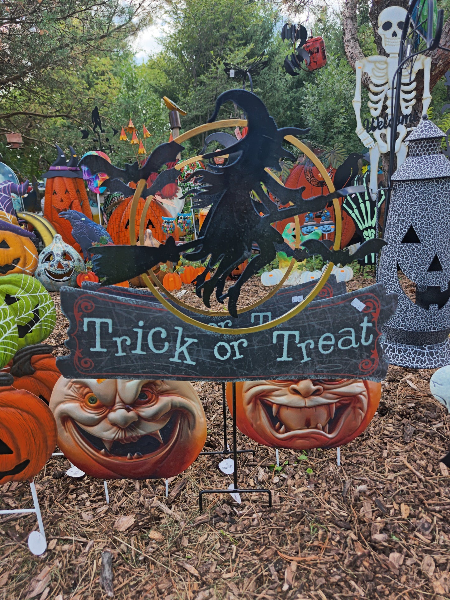 Trick Or Treat Witch Sign