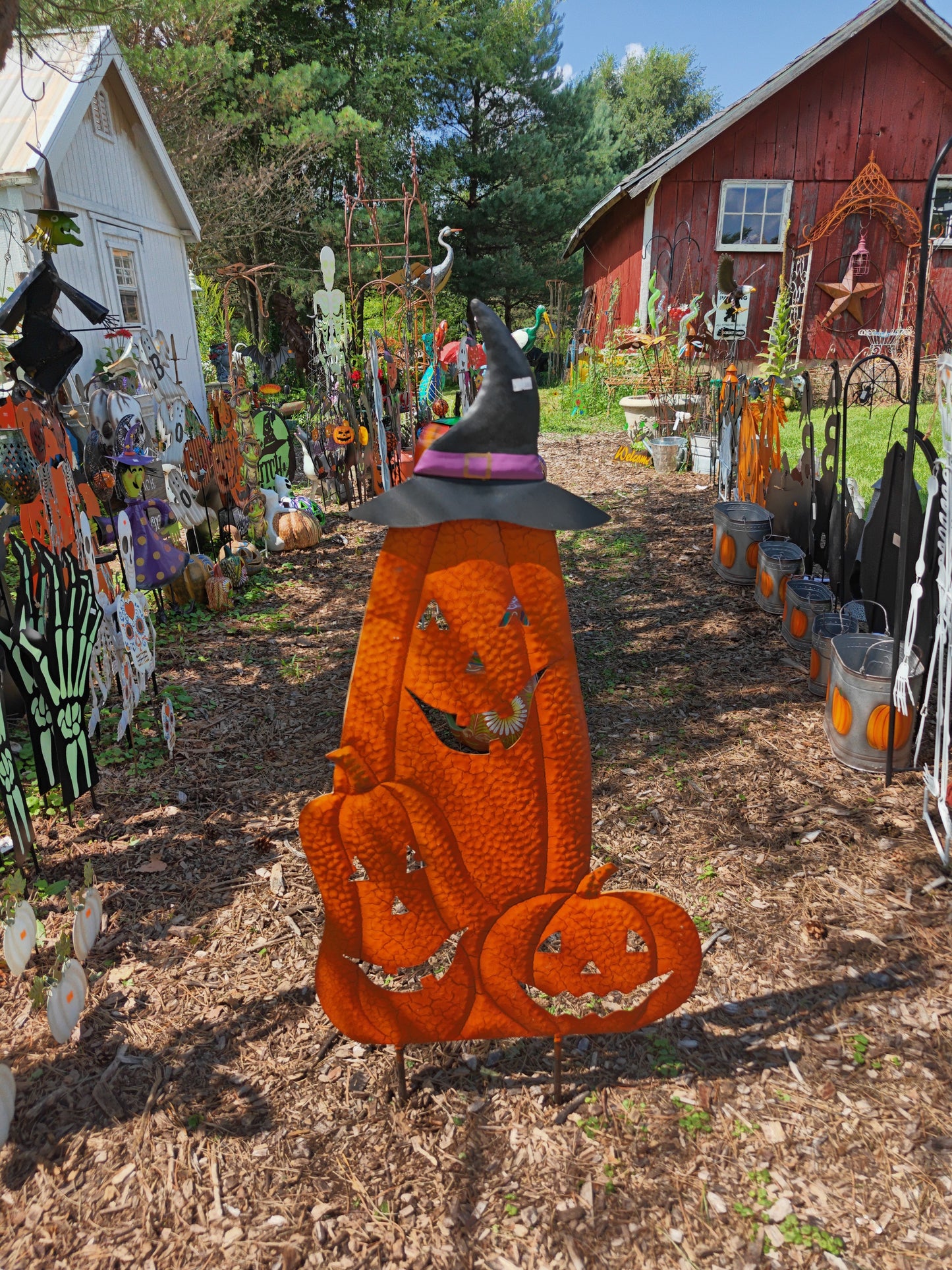 Triple Pumpkin Witch Hat