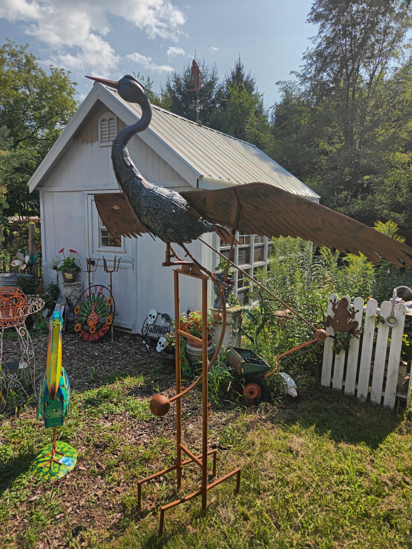 Flying Heron Rocker Stake
