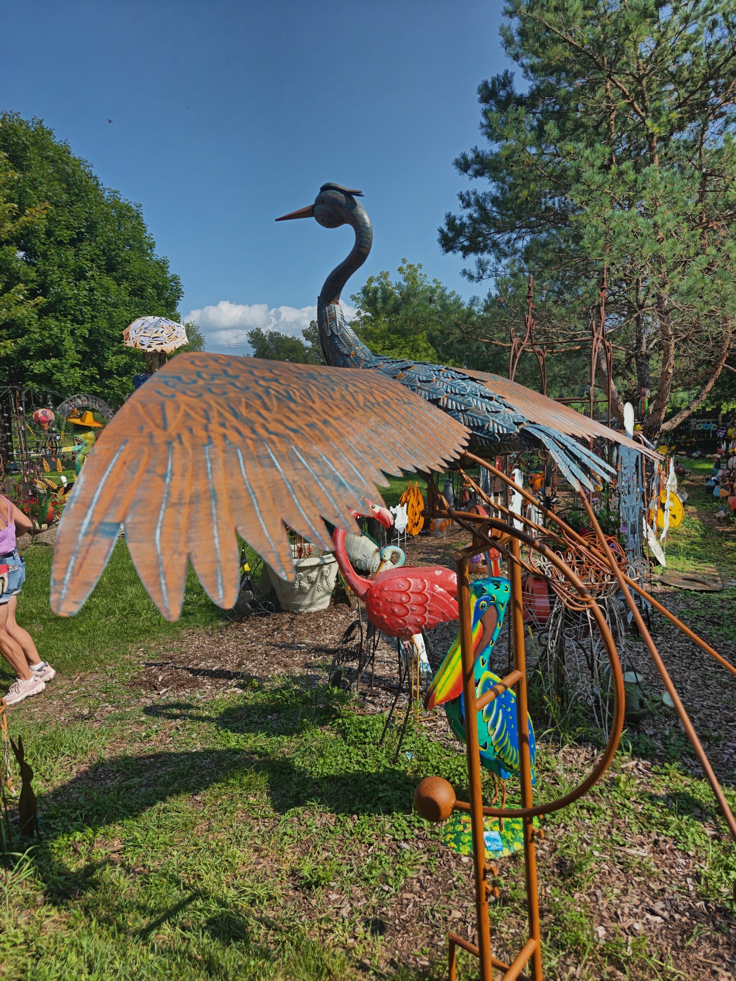 Flying Heron Rocker Stake