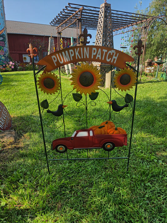 Pumpkin Patch With Truck