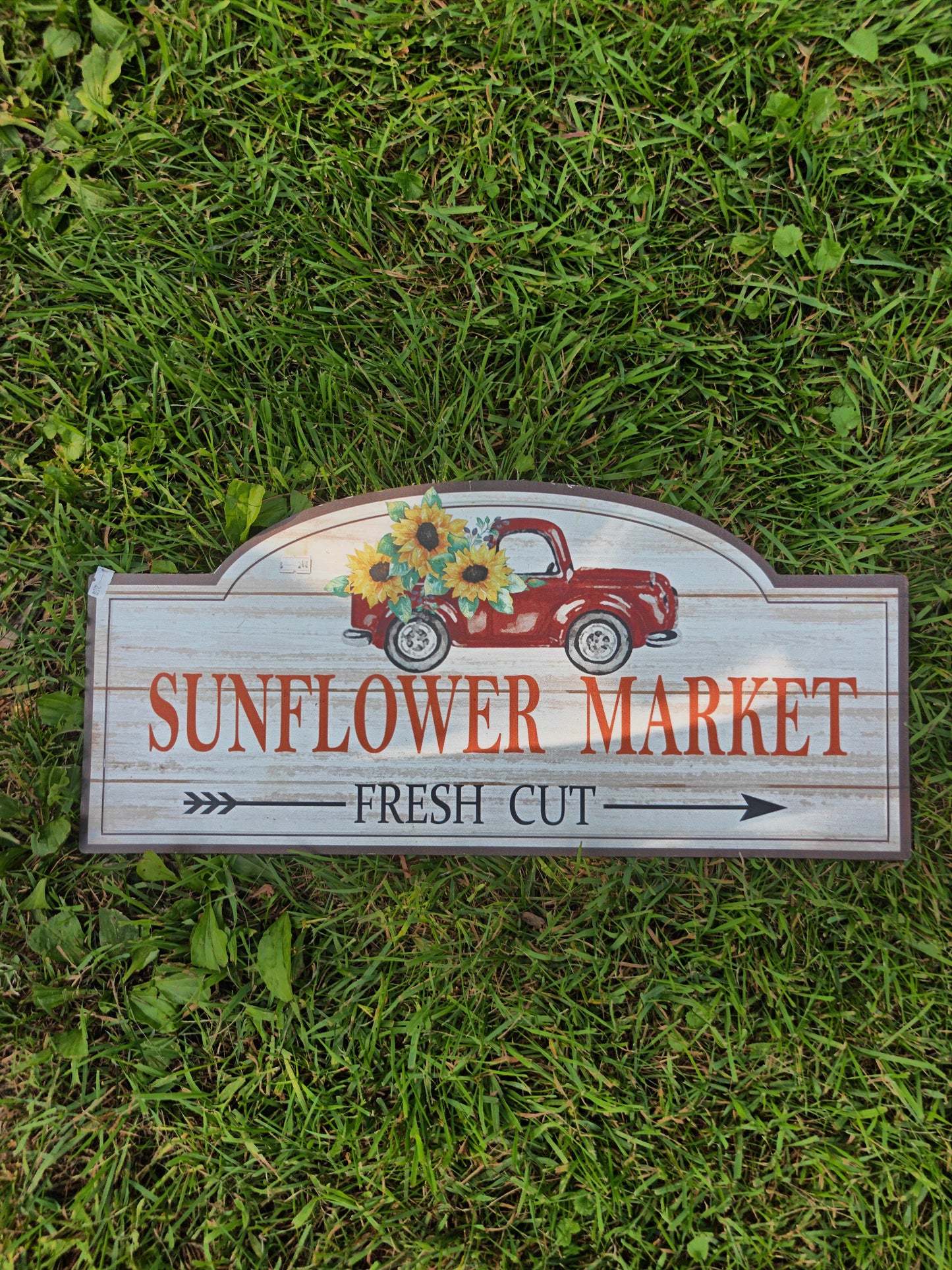 Sunflower Market Fresh Cut Wall Sign