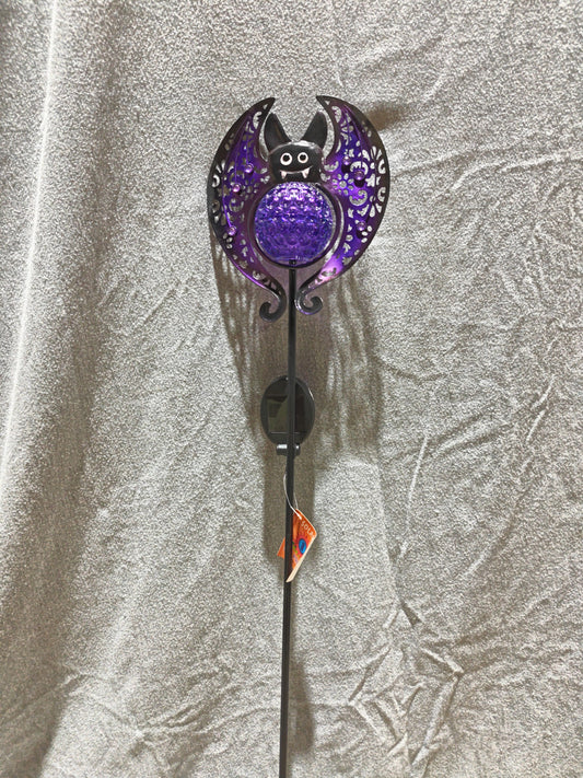 Halloween Solar Bat on Pole