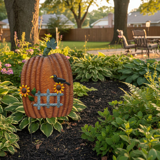 Pumpkin With Crow Fence
