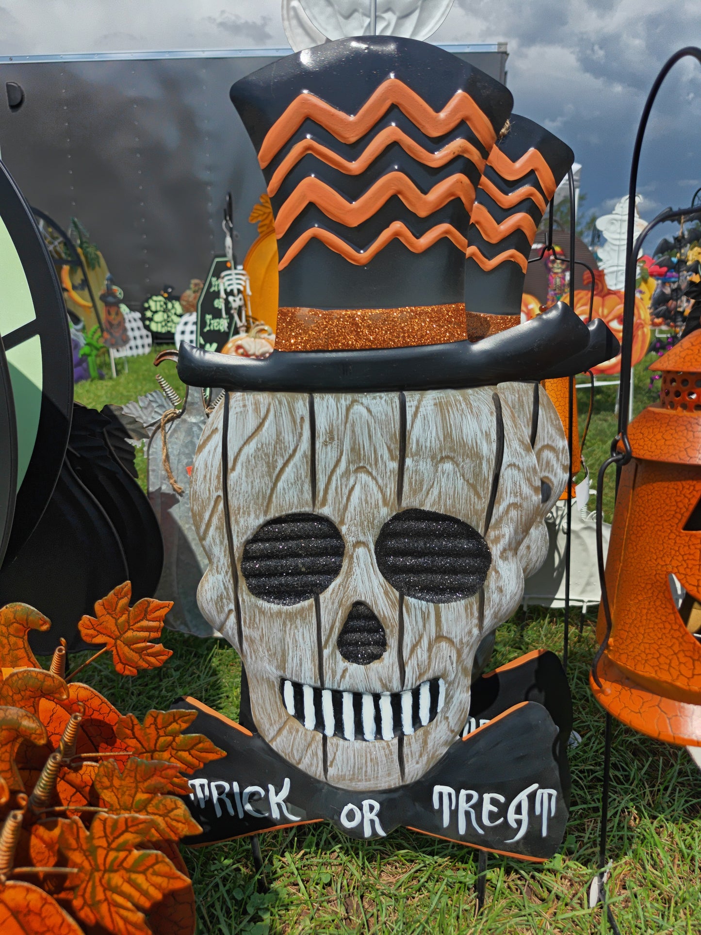 Trick Or Treat Tophat Skull