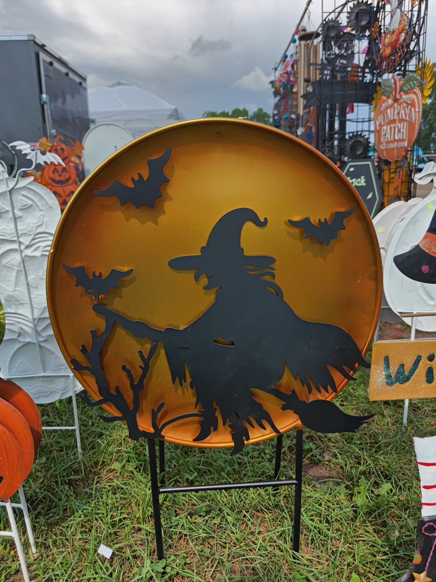 Full Moon Witch Silhouette