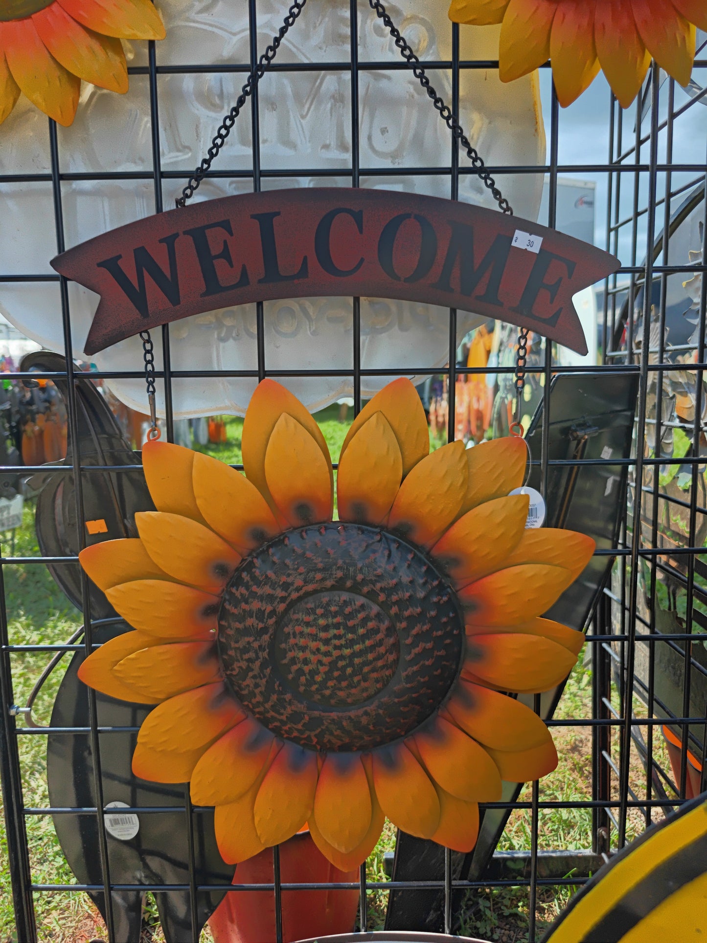 Hanging Welcome Sunflower
