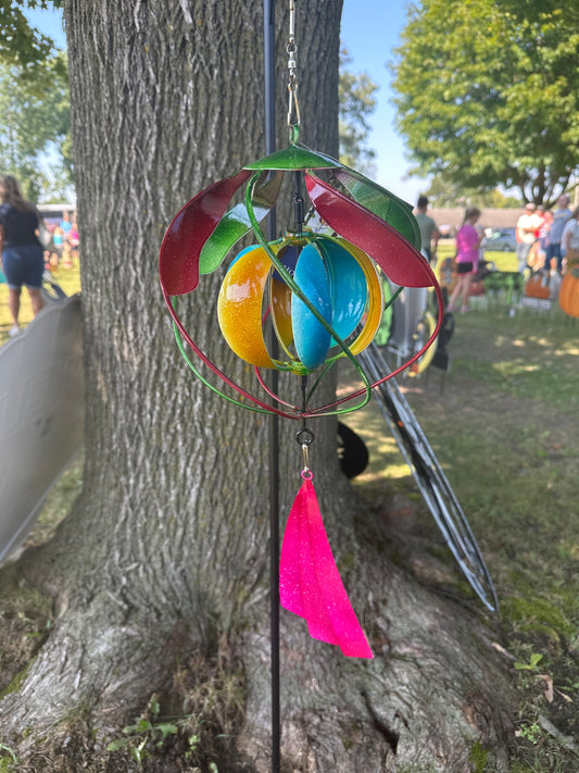 Glamorous Hanging Metal Spinners