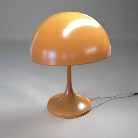 Orange Mushroom Dome Lamp