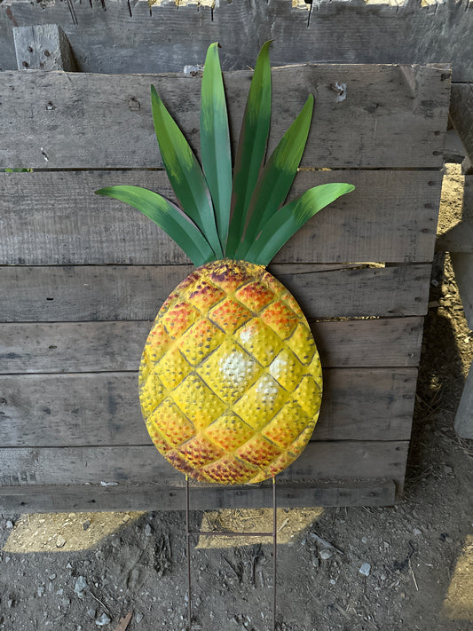 Metal Pineapple on 2 Poles