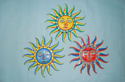 Sunface Wall Plaque 22in